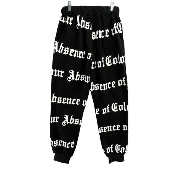 Absence Of Colour Pants Womens XS Roma Jogger Sweatpants Spellout Streetwear NEW - Picture 6 of 13